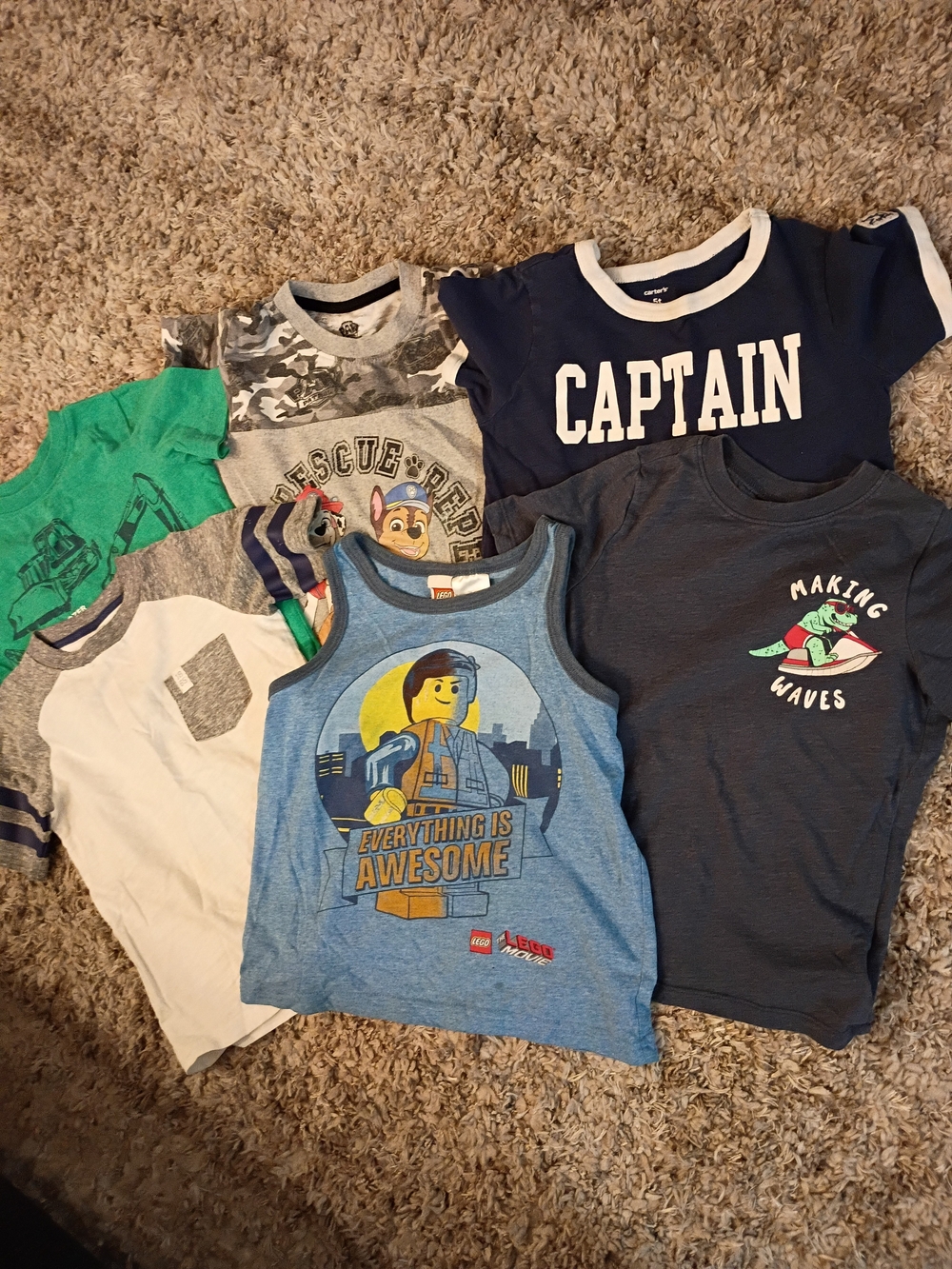 Bundle Of 6 Boys Shirts Size 5T